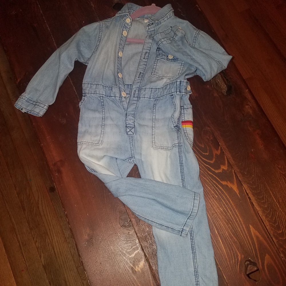 Gymboree denim romper